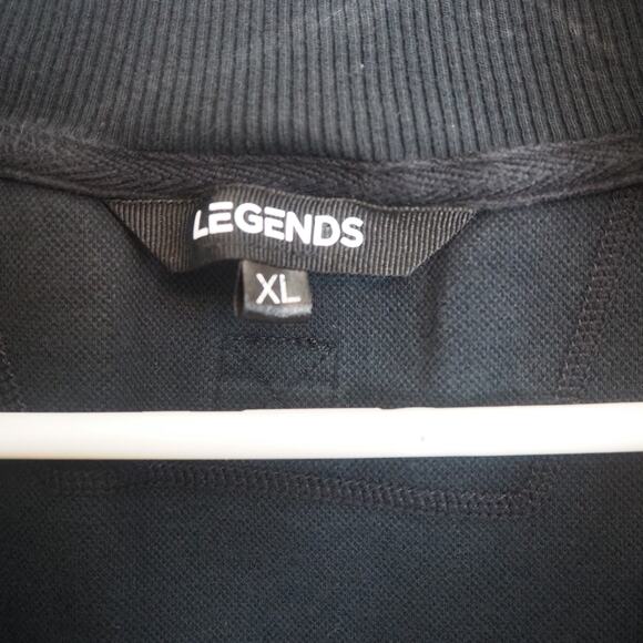 Legends Highland 1/4 Zip Long Sleeve Performance Pullover Black Mens XL - Picture 4 of 10